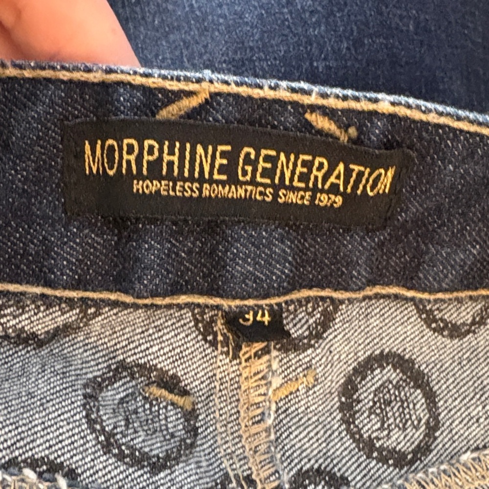 Morphine Generation Dark Blue Patterned Denim - image 2